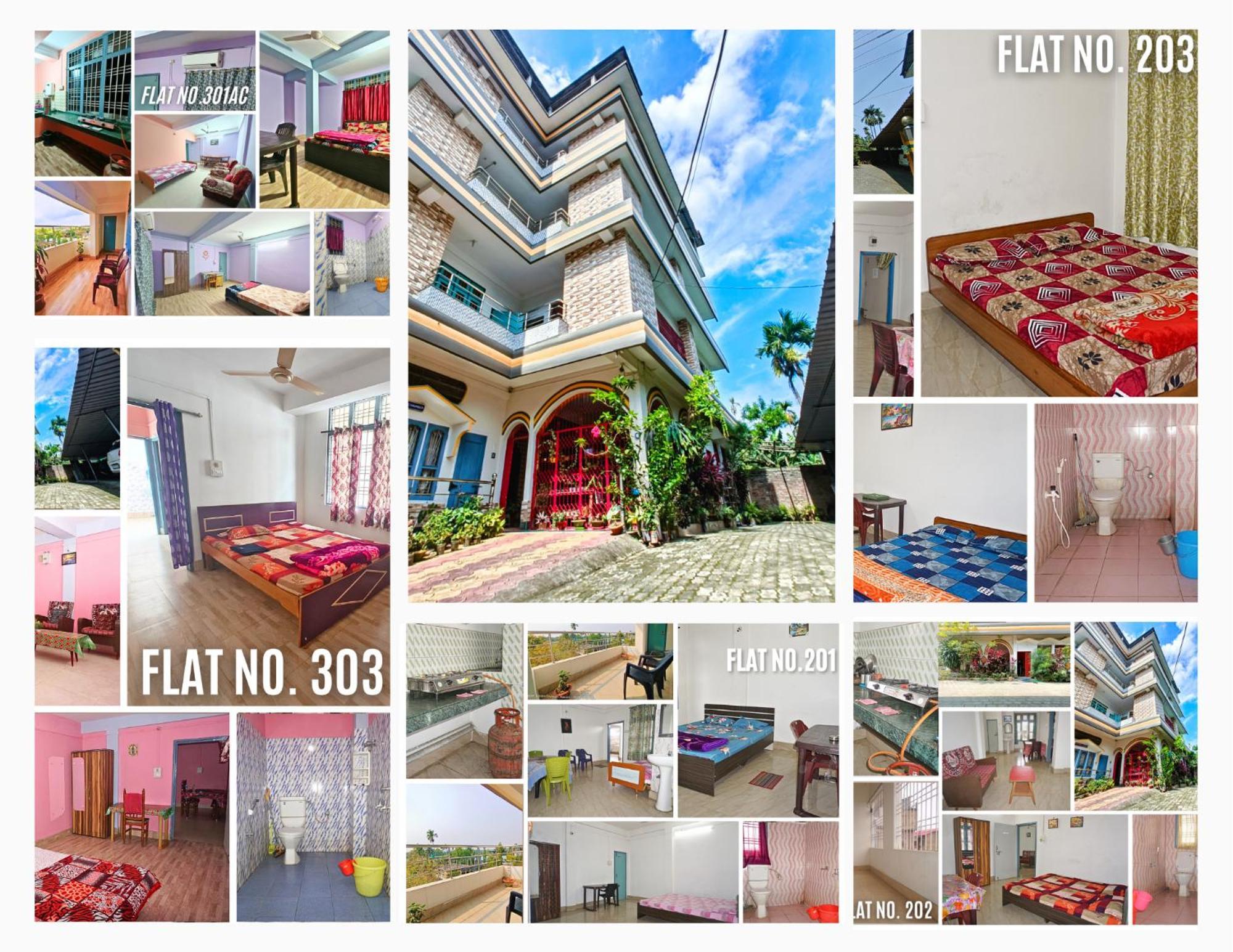 Taj Residency Holiday Homestay -Entire 1Bhk & 2Bhk Private Apartments -Call 767Ooo54Oo Jorhat Bagian luar foto
